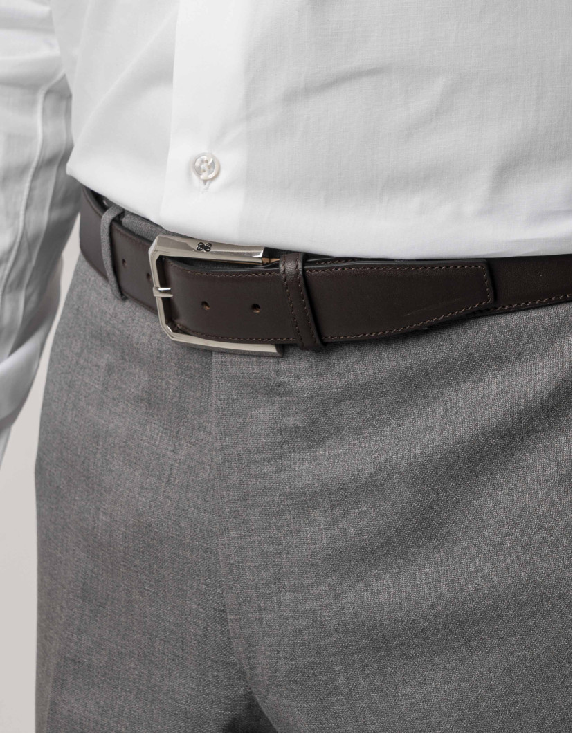 Castello d'Oro Calf Leather Brown Mens Belt image